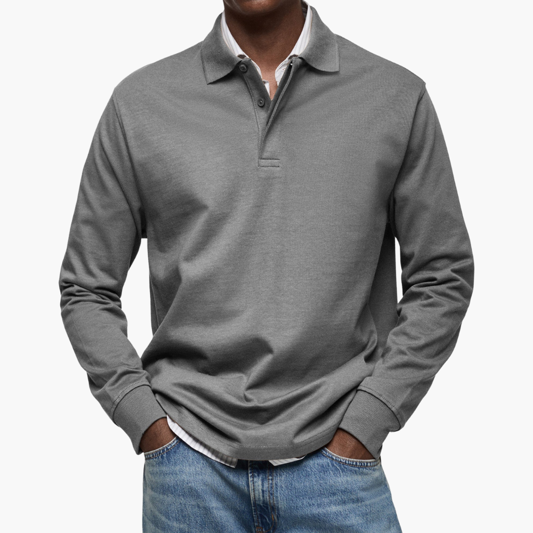 Alexandre | Casual Langarm-Poloshirt