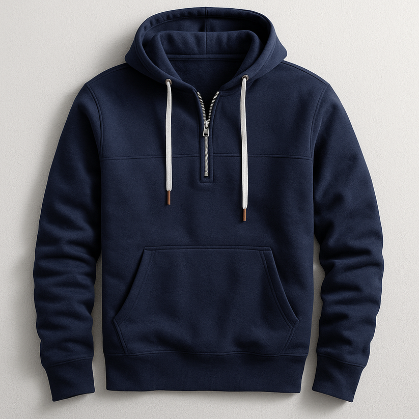 Eleganter Zip-Hoodie