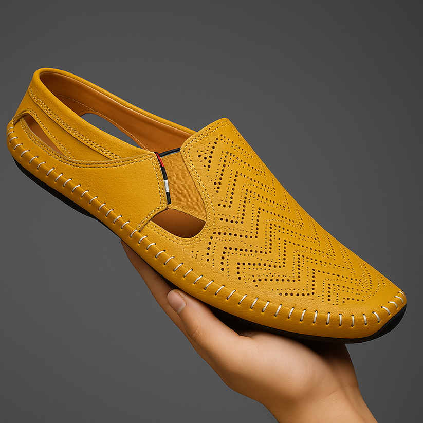 Leder Riemchensandalen