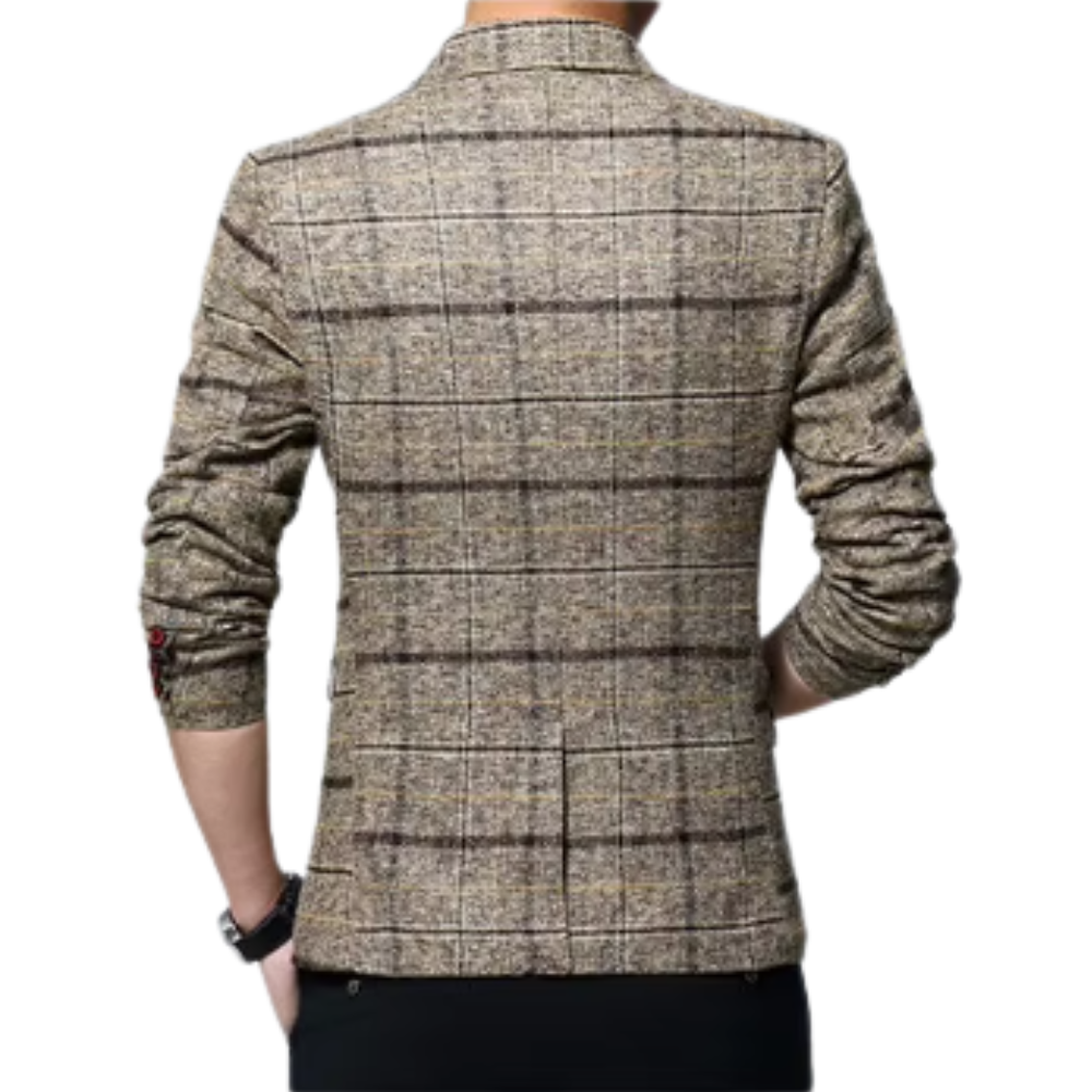 Eleganter karierter Blazer