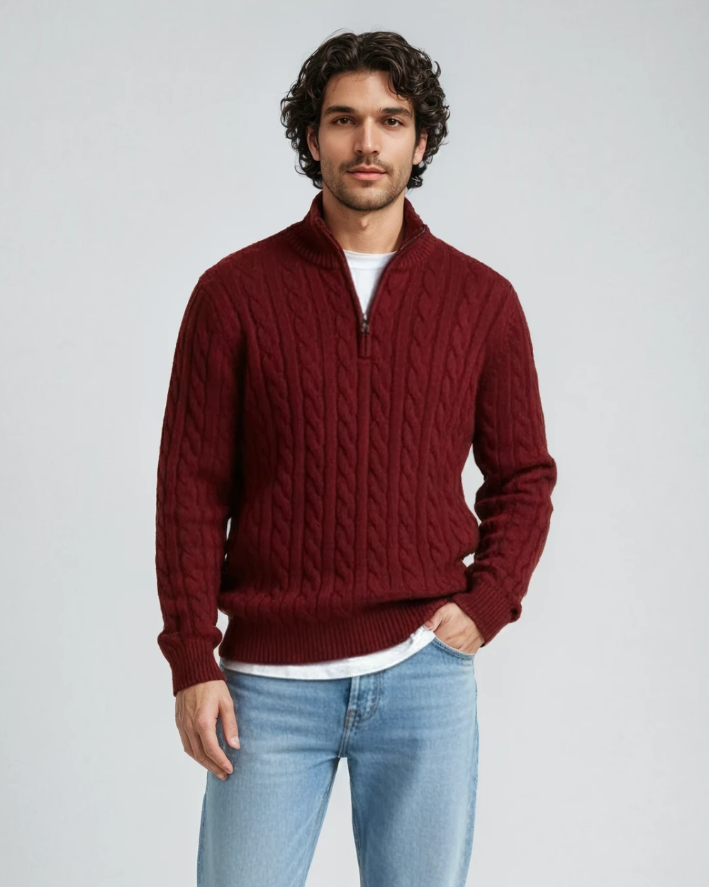 Givalli Pullover mit Reißverschluss