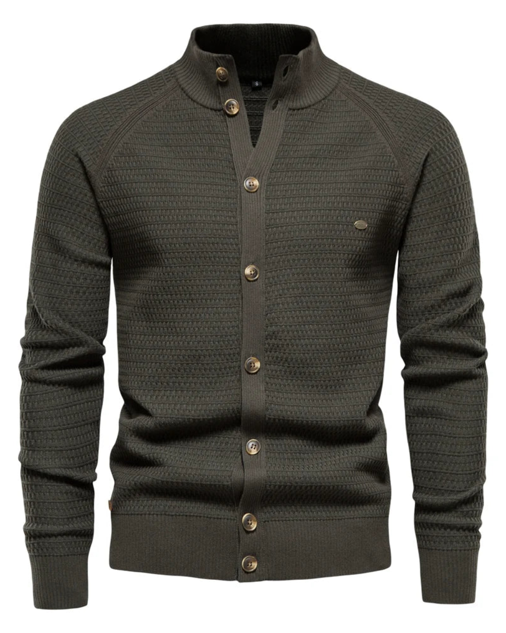 Luxuriöse Baumwoll-Strickjacke