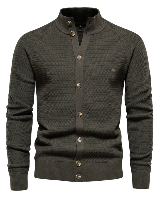 Luxuriöse Baumwoll-Strickjacke