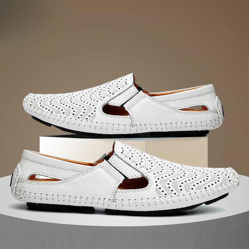 Leder Riemchensandalen