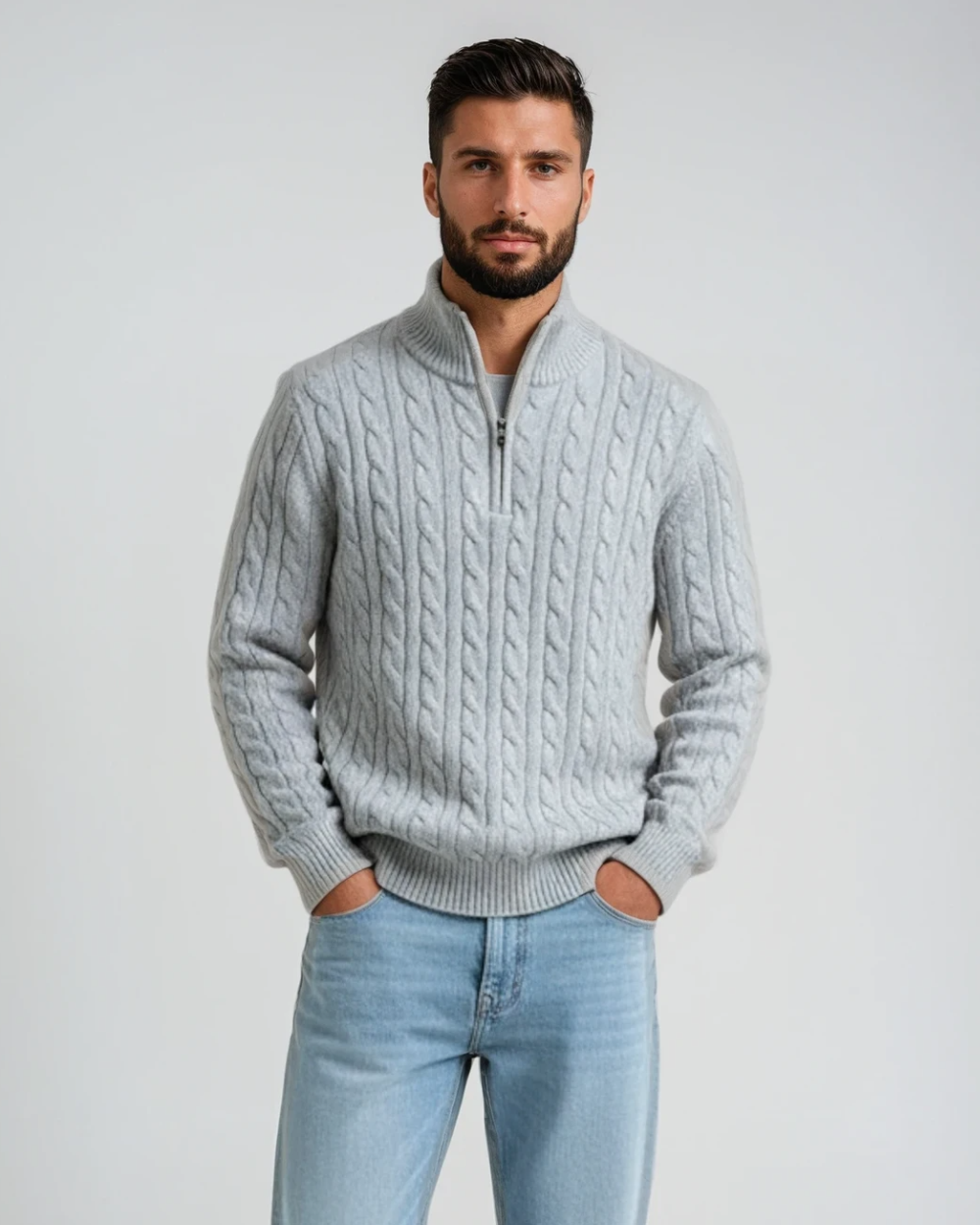 Givalli Pullover mit Reißverschluss