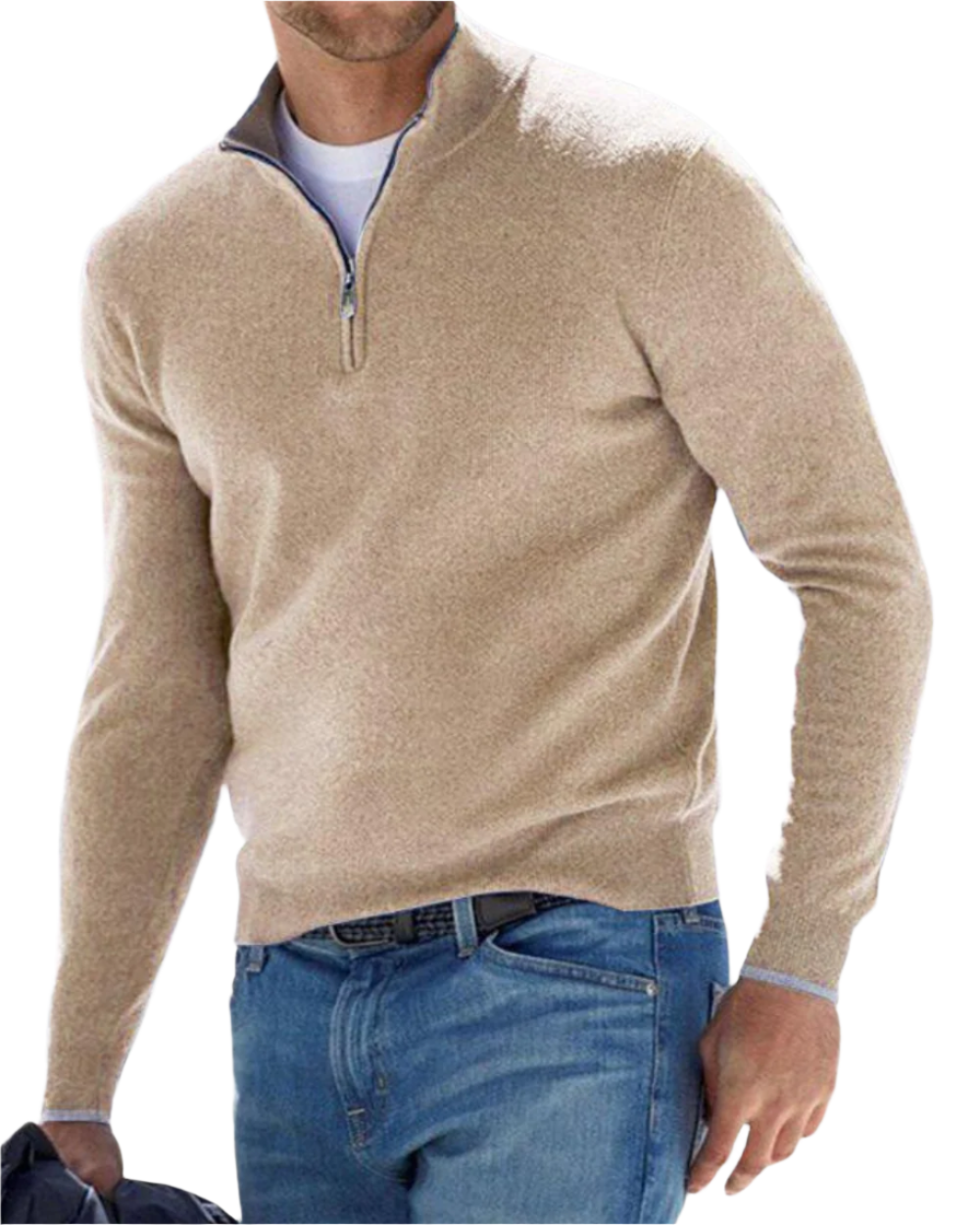 Eleganter Pullover mit Reißverschluss