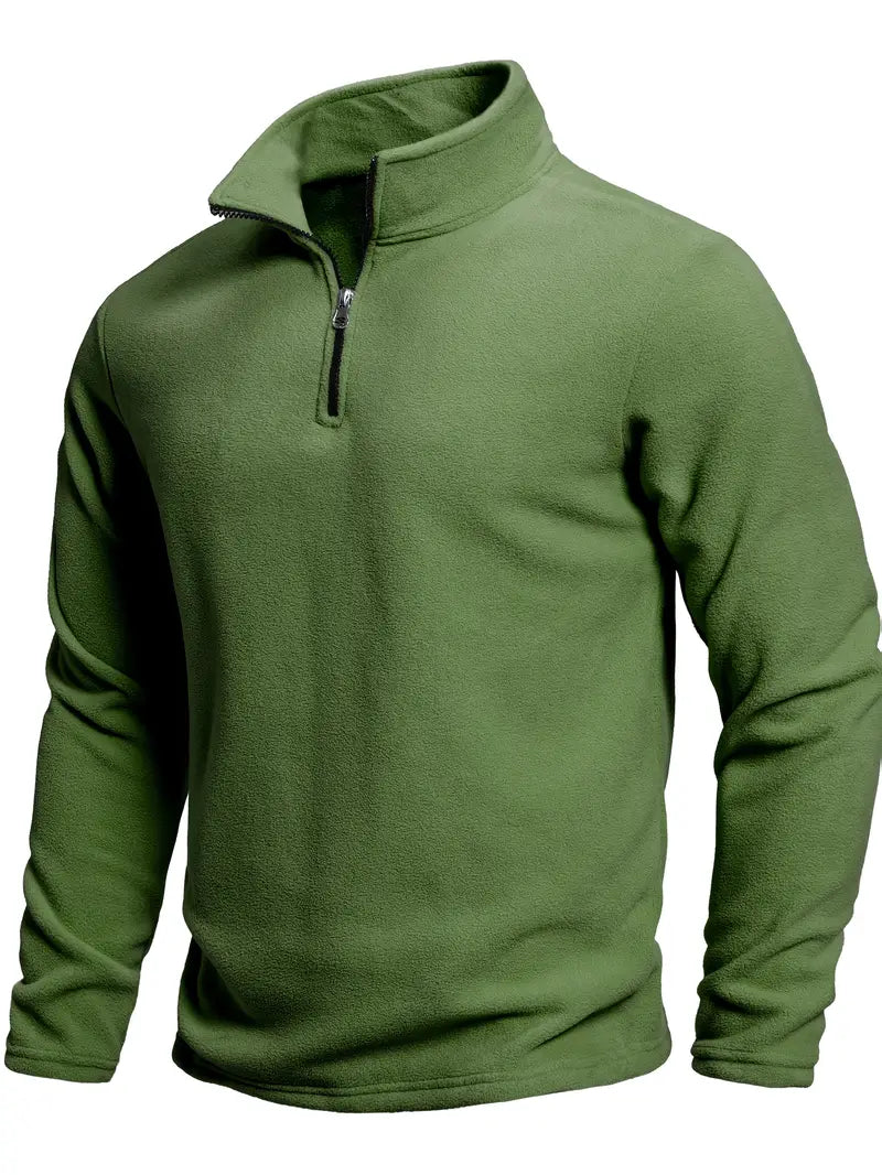 Langärmeliger Pullover mit Reißverschluss