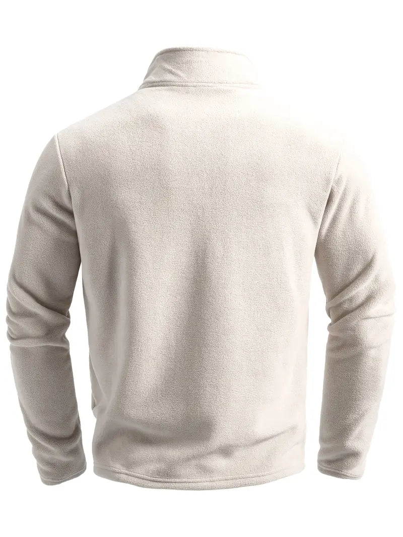 Langärmeliger Pullover mit Reißverschluss