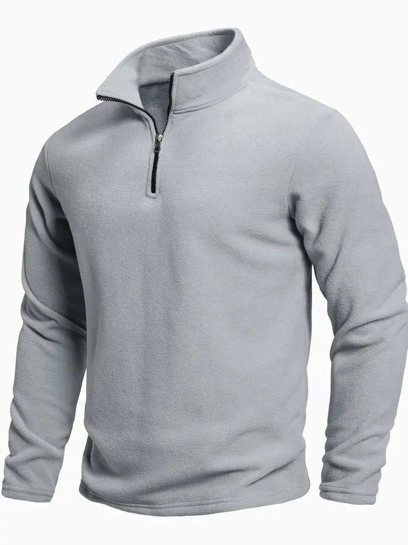 Langärmeliger Pullover mit Reißverschluss