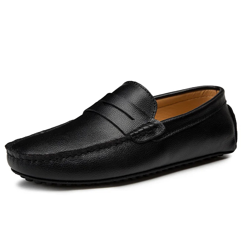 Lässige Sommer-Loafer aus Leder