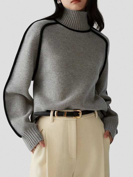Der Eloise Kontrastpullover