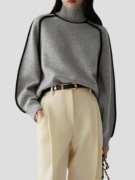 Der Eloise Kontrastpullover