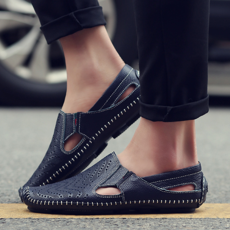 Leder Riemchensandalen