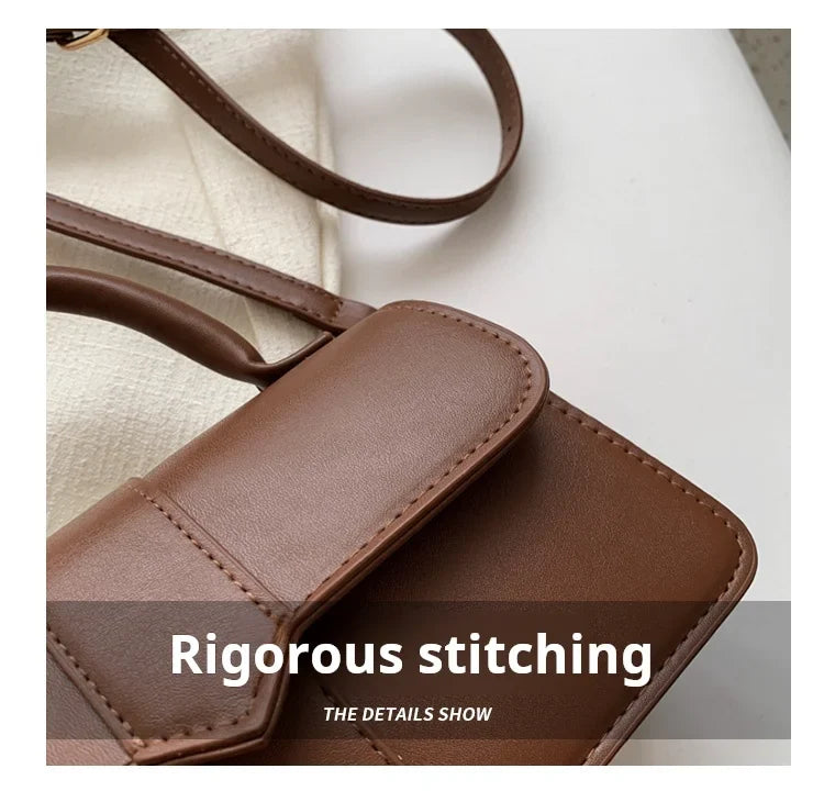 Vintage Leder-Schultertasche