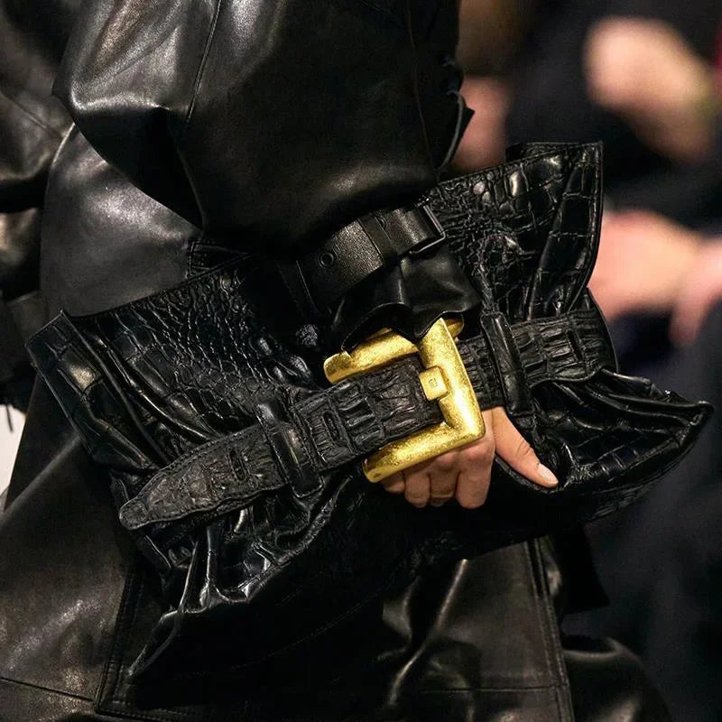 Luxuriöse Damenhandtasche aus weichem Leder