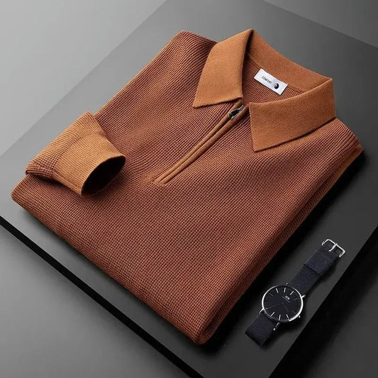 Eleganter Pullover mit Reißverschluss für Männer