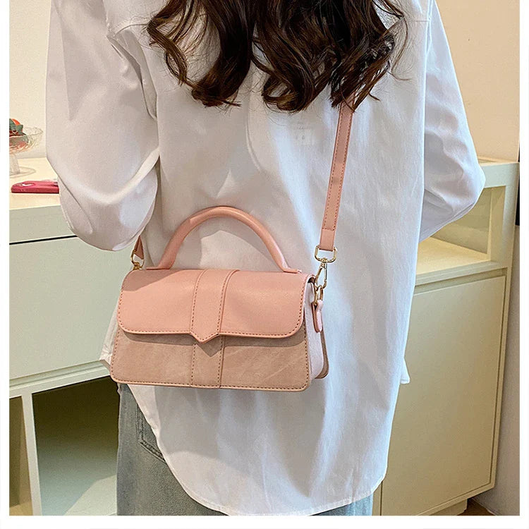 Vintage Leder-Schultertasche