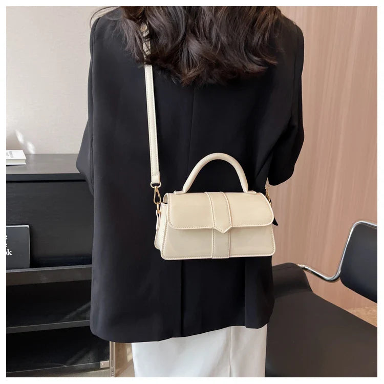 Vintage Leder-Schultertasche