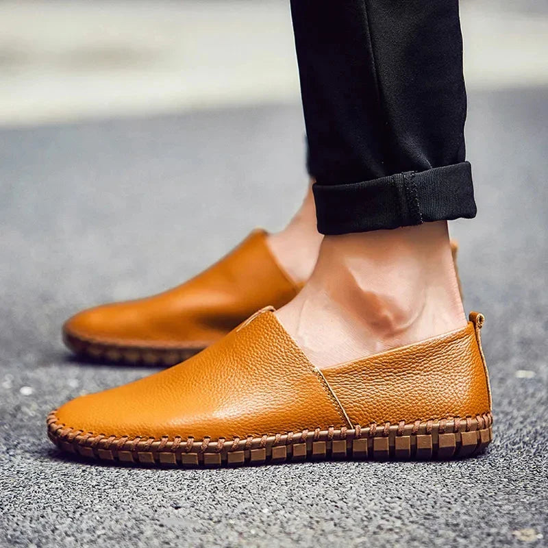 Elegante, atmungsaktive Loafers aus Leder