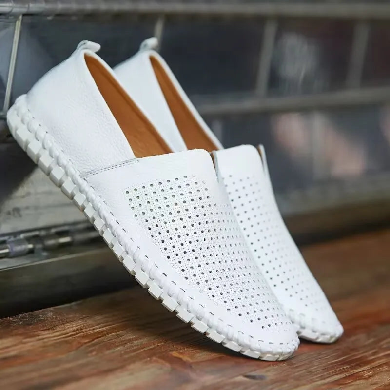 Elegante, atmungsaktive Loafers aus Leder