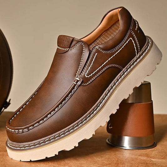 Elegante Leder-Slipper