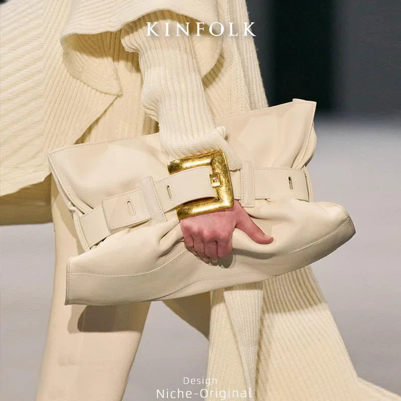 Luxuriöse Damenhandtasche aus weichem Leder