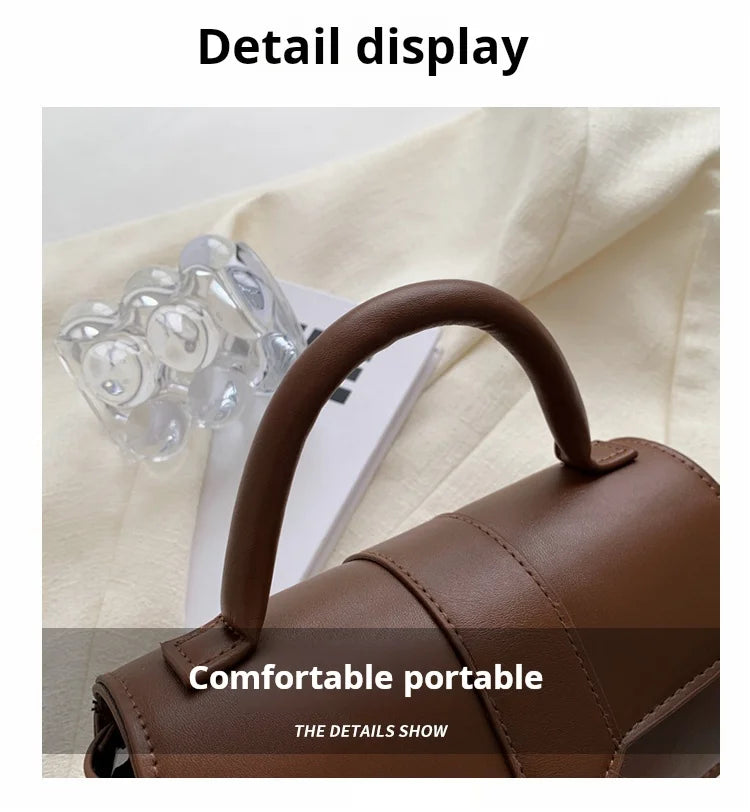 Vintage Leder-Schultertasche