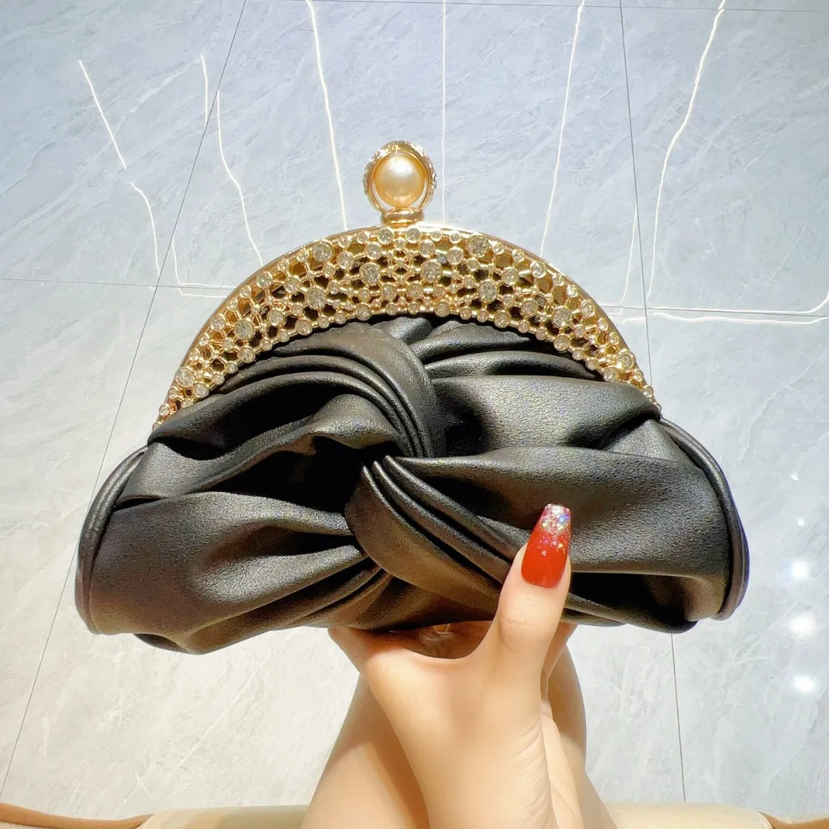 Luxuriöse Glitzer-Clutch für Damen