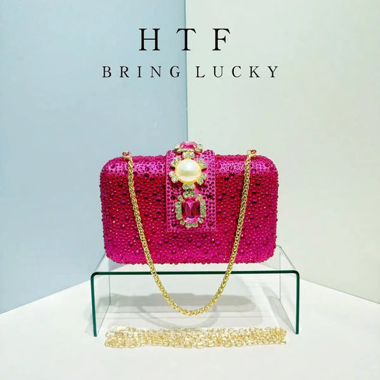 Glitzernde Crossbody-Abendtasche