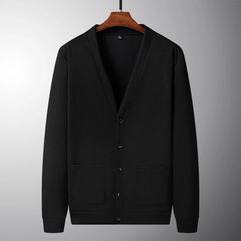 Elegante Strickjacke mit V-Ausschnitt