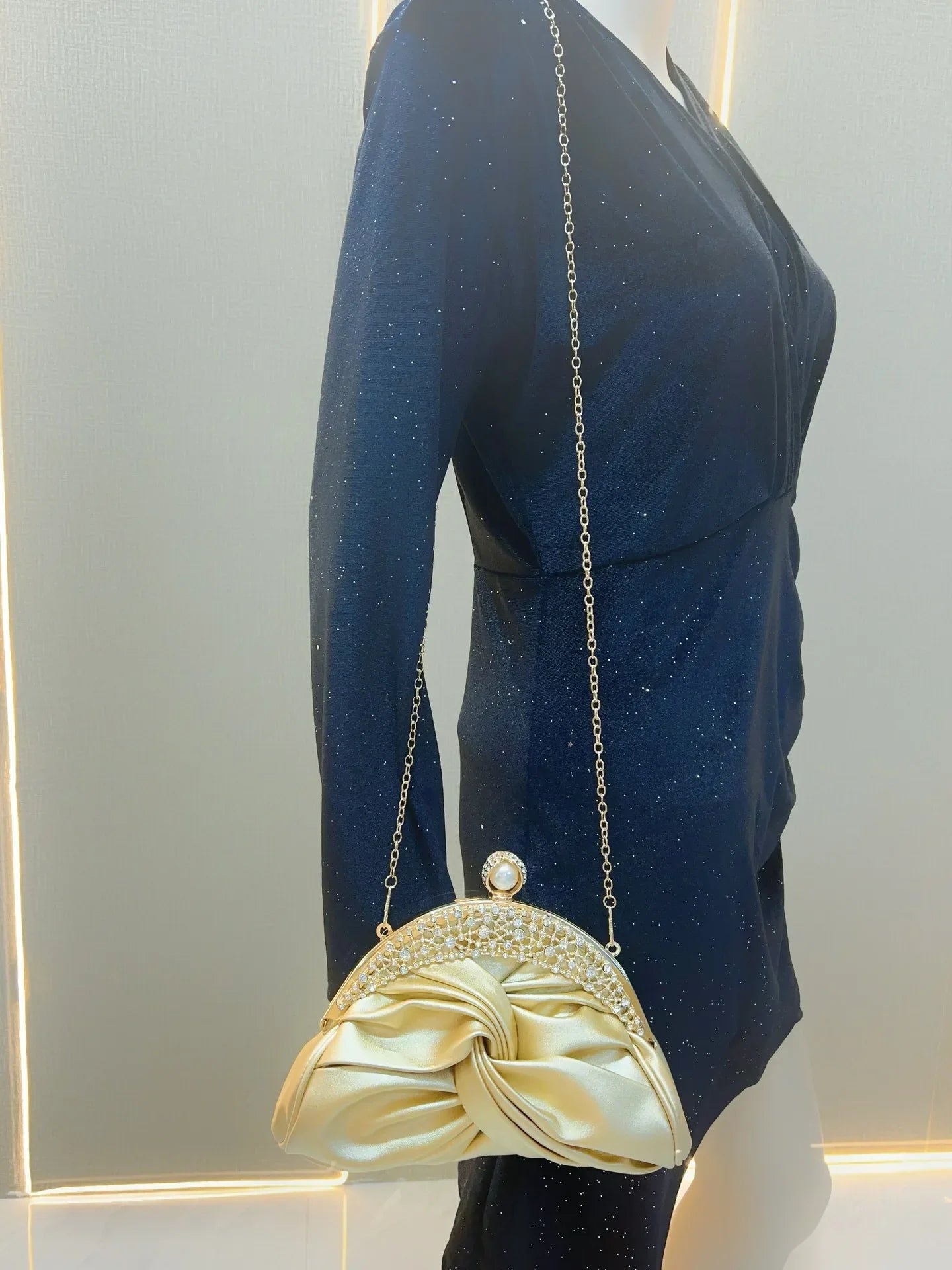 Luxuriöse Glitzer-Clutch für Damen