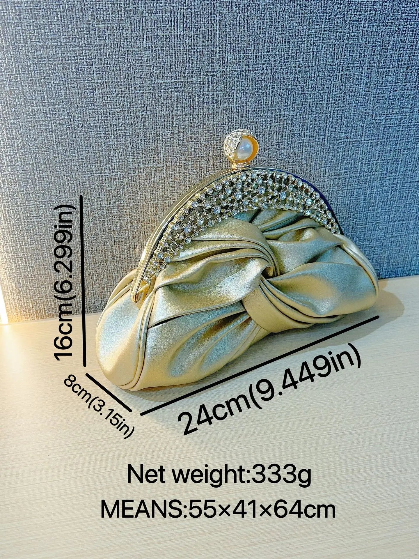 Luxuriöse Glitzer-Clutch für Damen