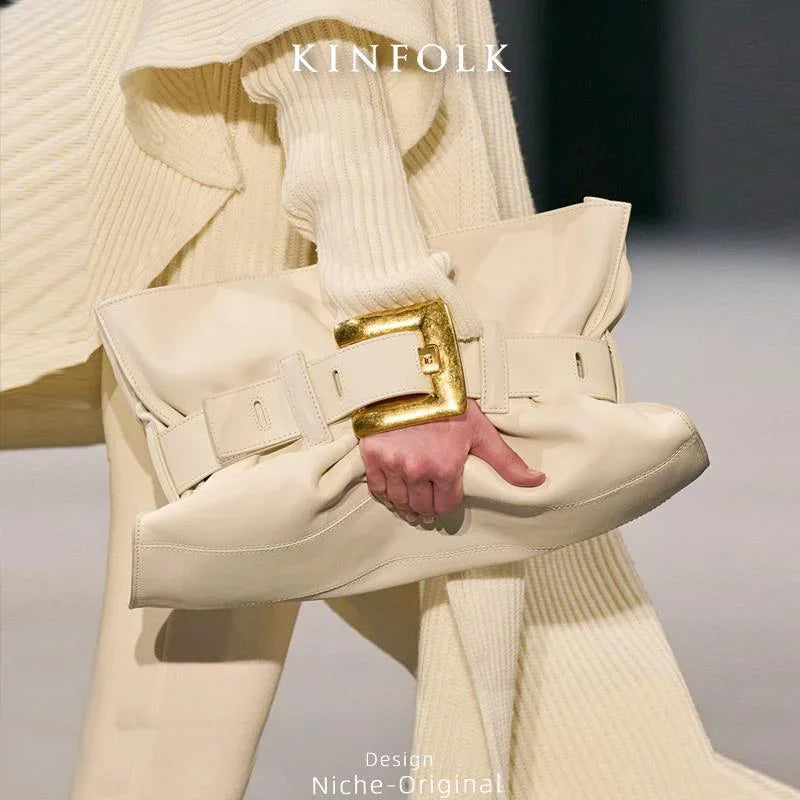 Luxuriöse Damenhandtasche aus weichem Leder