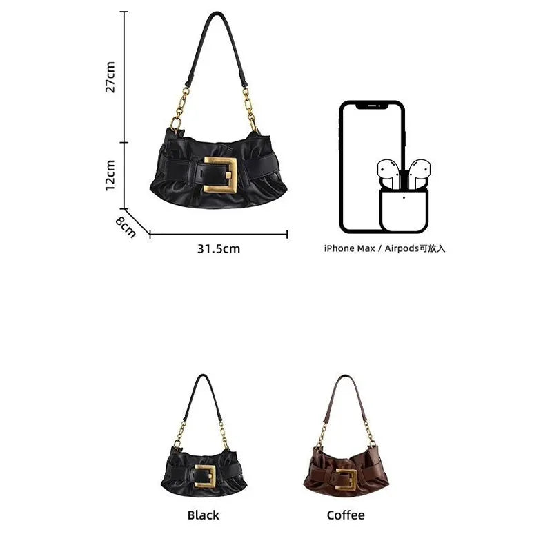 Luxuriöse Damenhandtasche aus weichem Leder