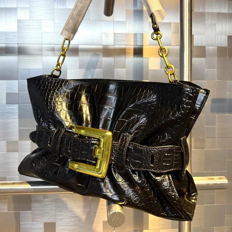 Luxuriöse Damenhandtasche aus weichem Leder