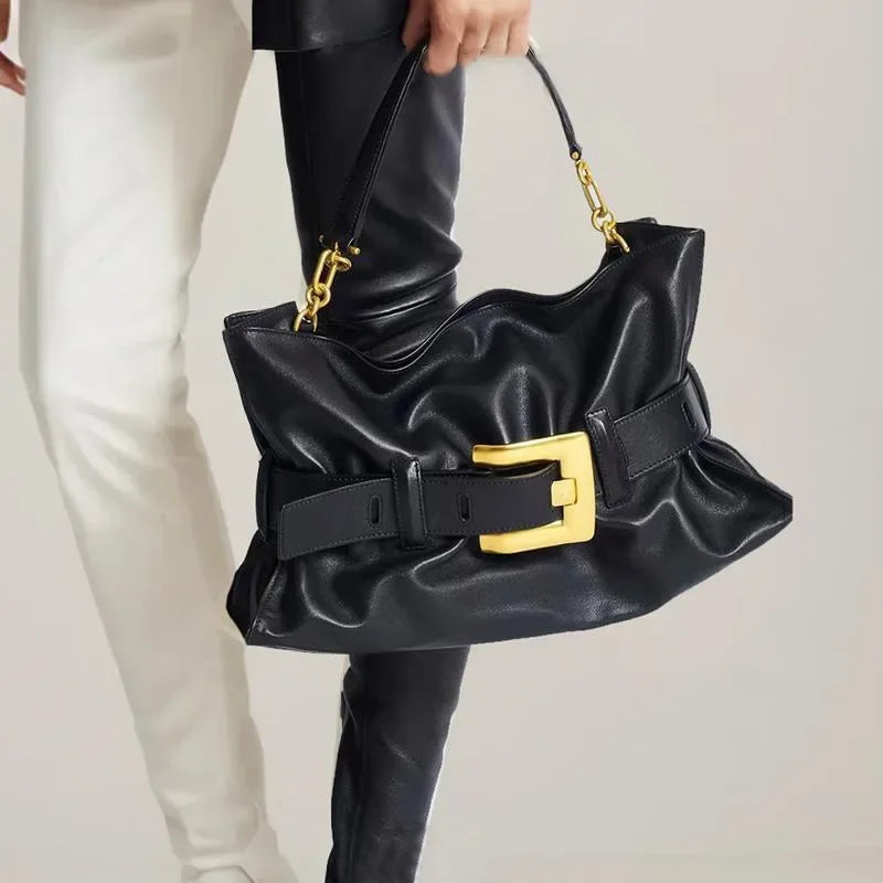 Luxuriöse Damenhandtasche aus weichem Leder