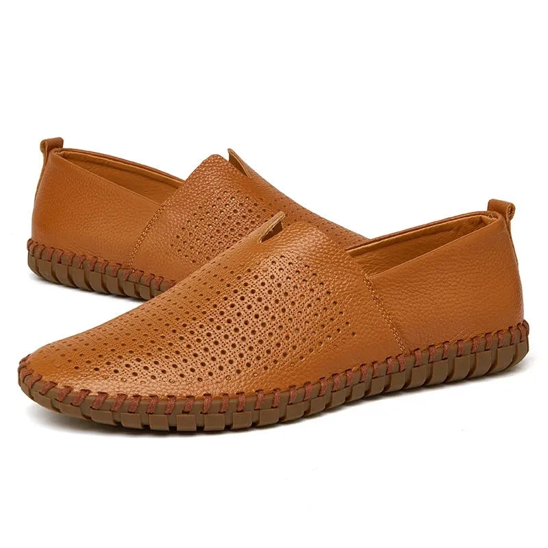Elegante, atmungsaktive Loafers aus Leder