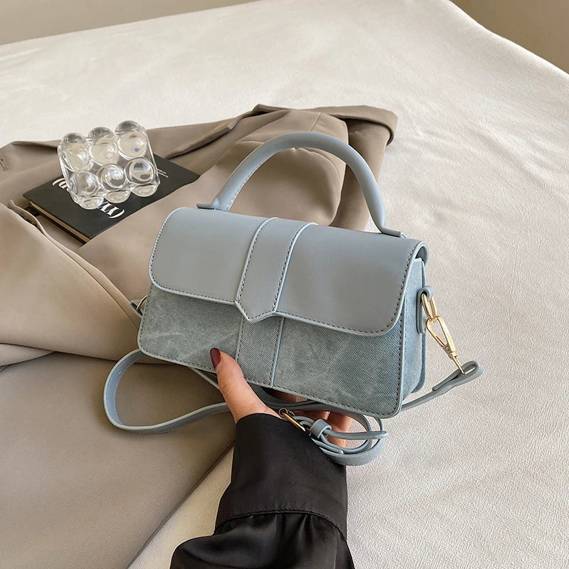 Vintage Leder-Schultertasche