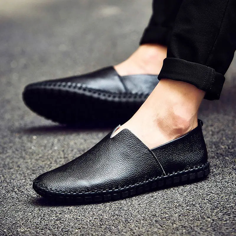 Atmungsaktive Loafer aus Leder