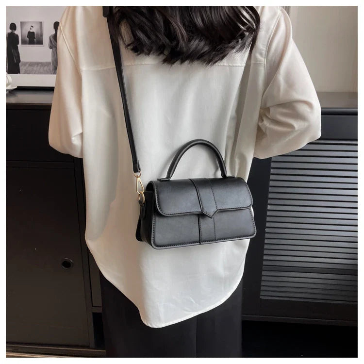 Vintage Leder-Schultertasche