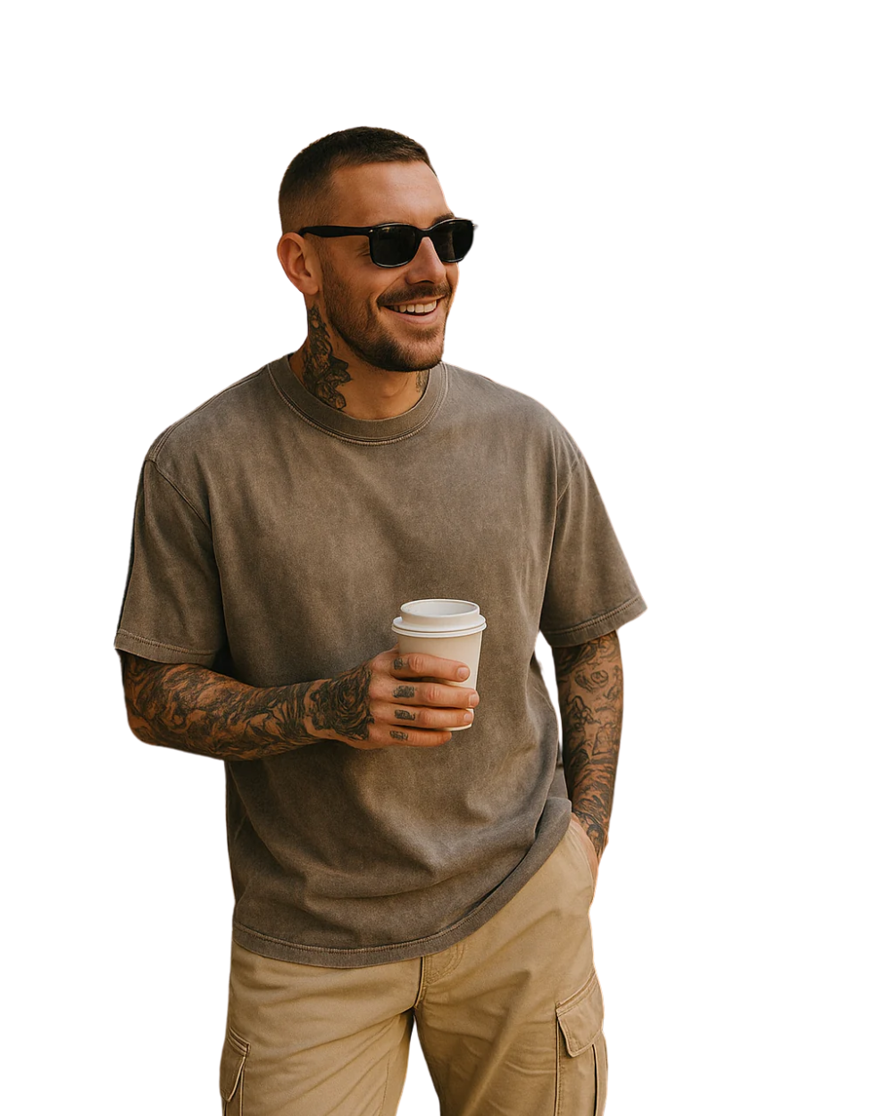 John | Oversized Baumwoll-T-Shirt Set – 3er-Pack