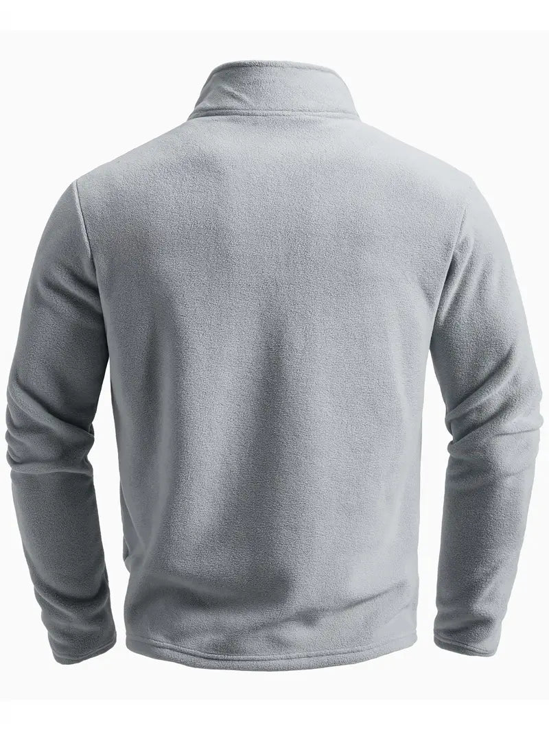 Langärmeliger Pullover mit Reißverschluss