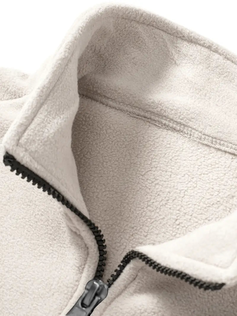 Langärmeliger Pullover mit Reißverschluss