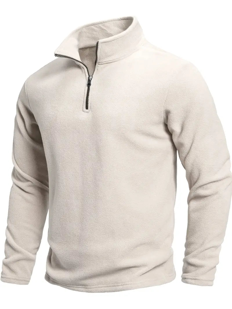 Langärmeliger Pullover mit Reißverschluss