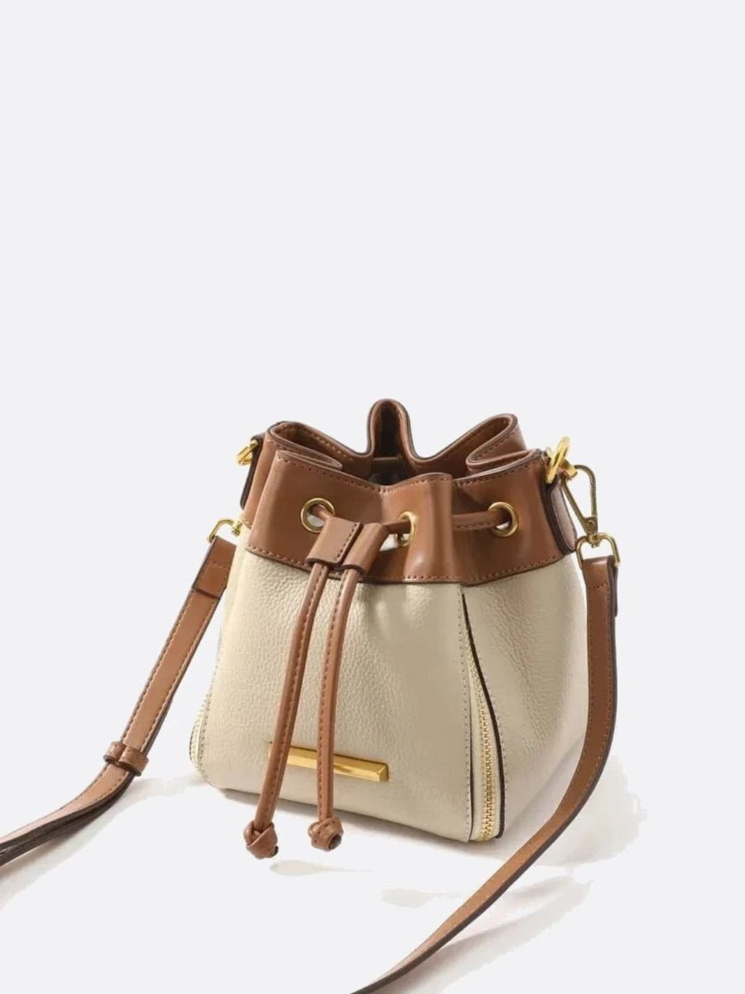 Kleine Leder-Bucket-Bag