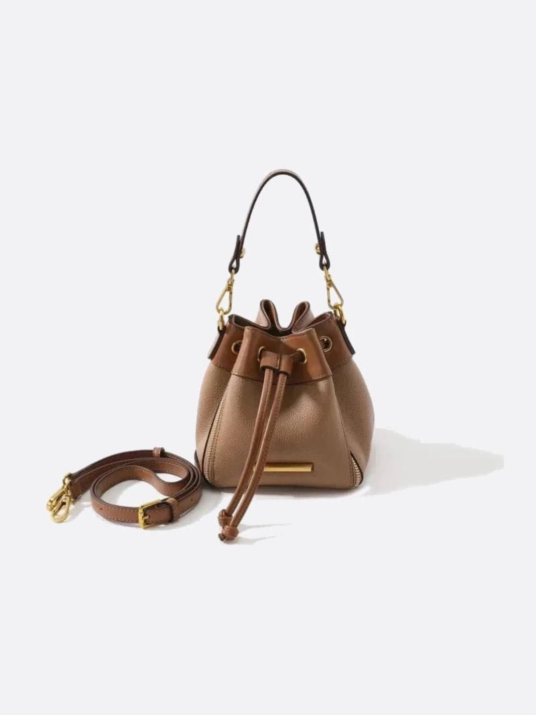 Kleine Leder-Bucket-Bag