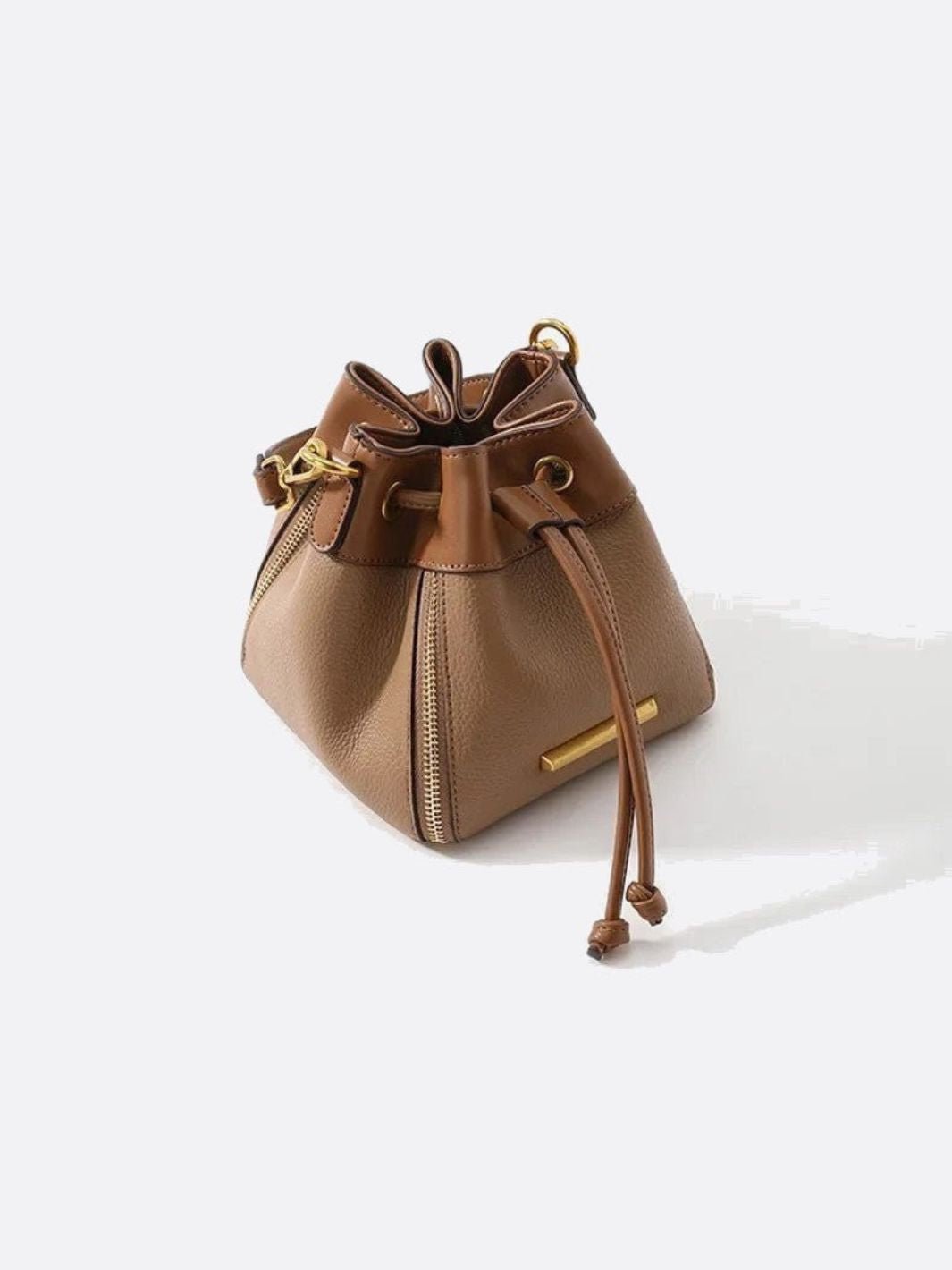 Kleine Leder-Bucket-Bag