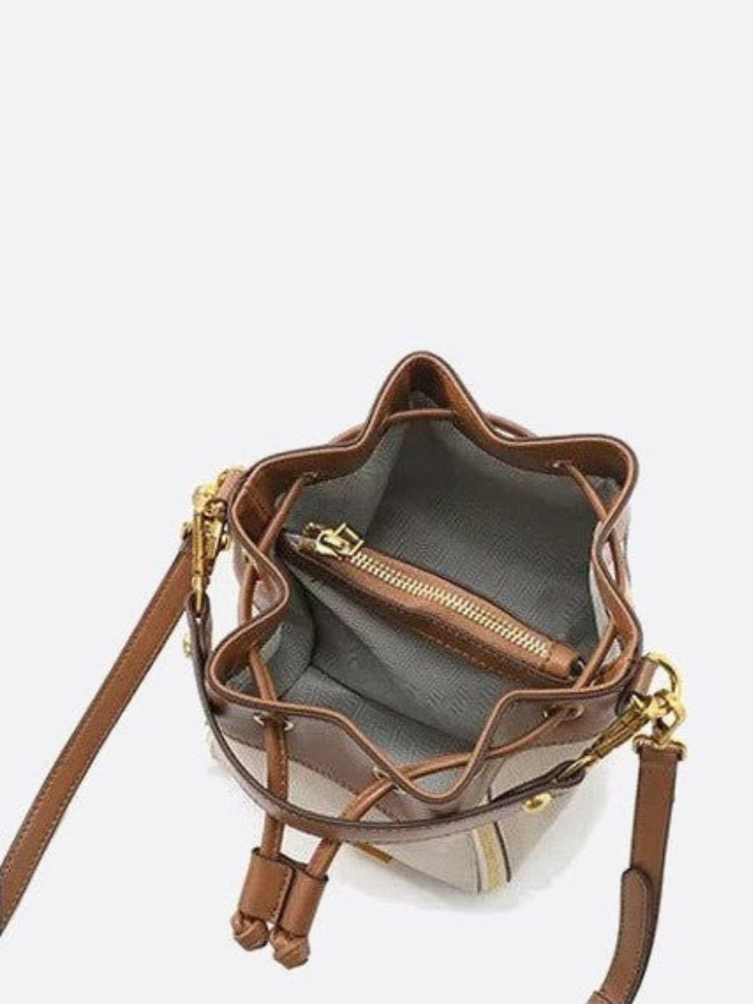 Kleine Leder-Bucket-Bag