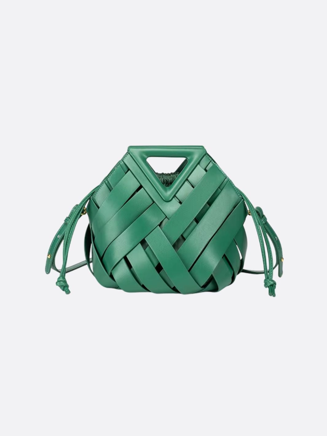 Umhängetasche aus gewebtem Leder