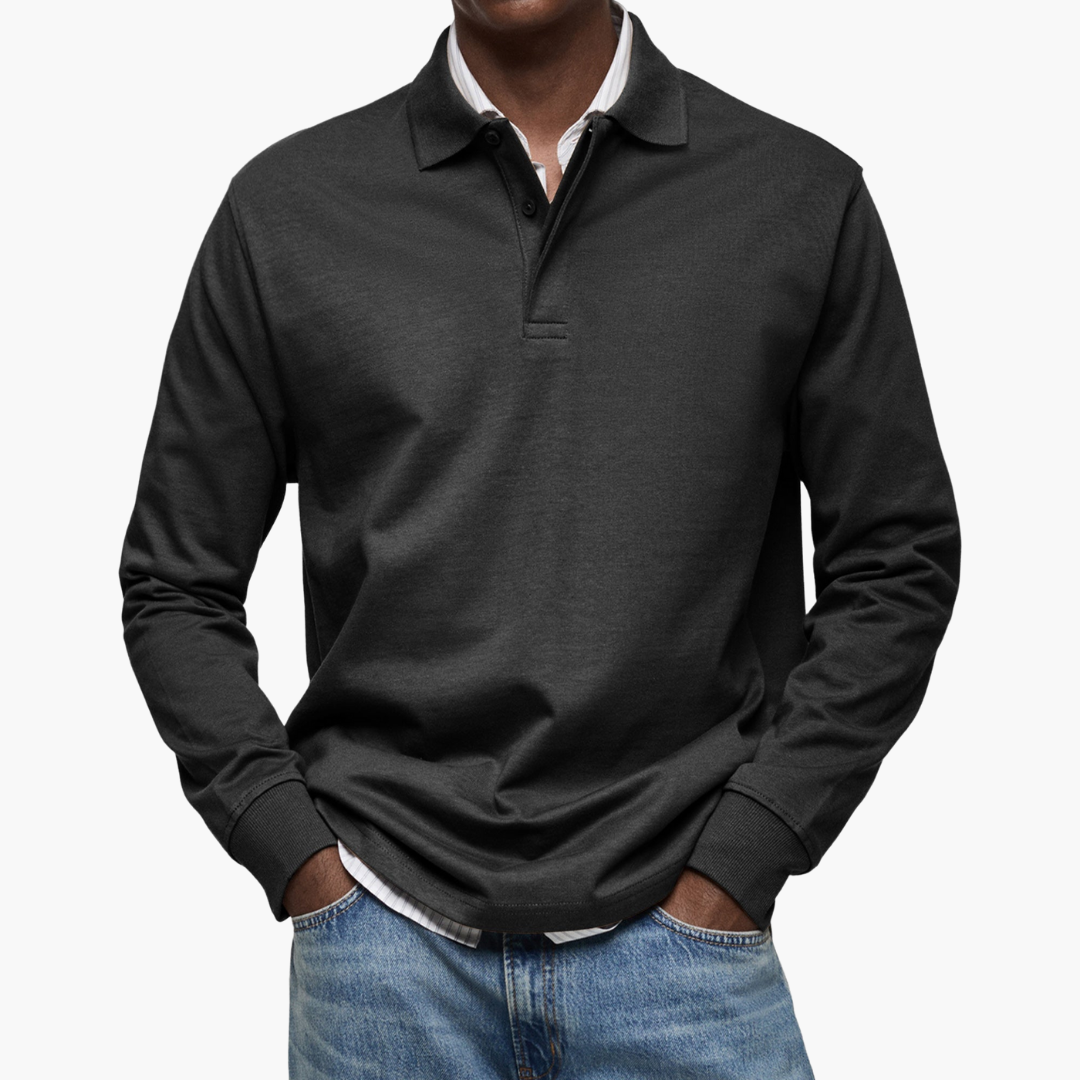 Alexandre | Casual Langarm-Poloshirt